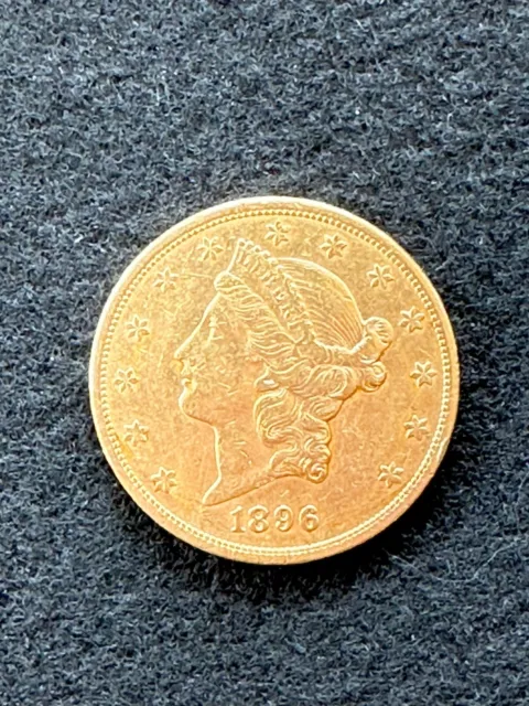 1896-S Liberty Twenty Dollar $20 Gold Double Eagle Coin
