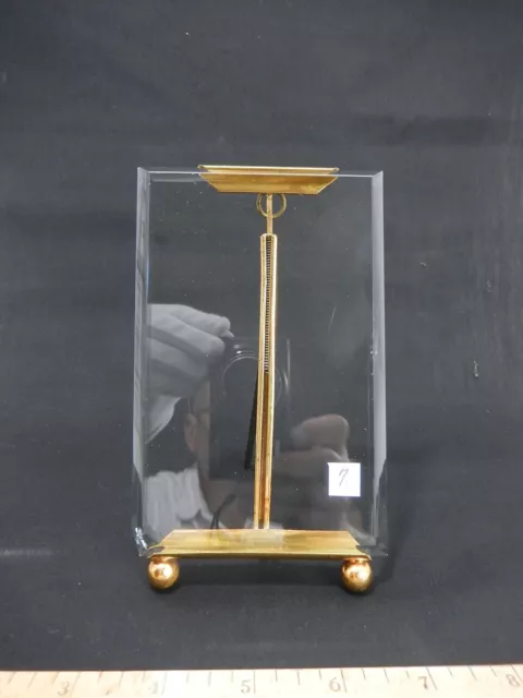 Antique French Gilt Brass or Bronze Photo Frame w/ Beveled Glass.  #7.