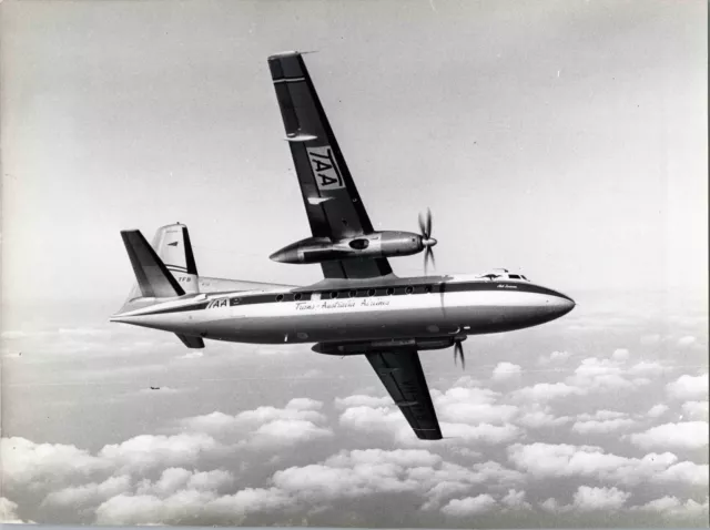 Taa Trans Australia Airlines Fokker F-27 Original Vintage Manufacturers Photo
