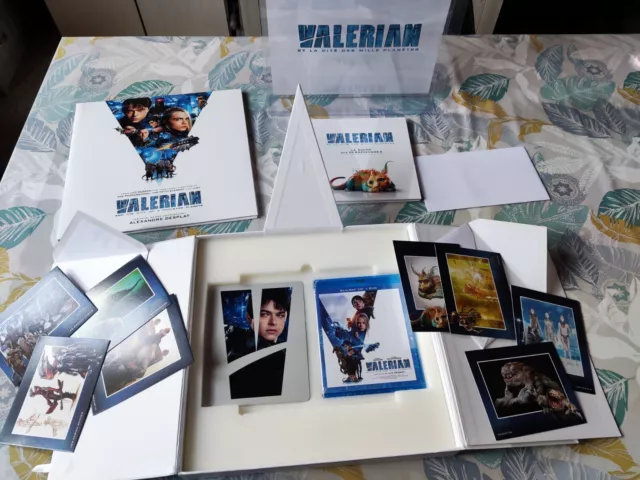 Coffret collector Valerian (blu-ray, 4k, 3d, vinyle, cartes, livret)