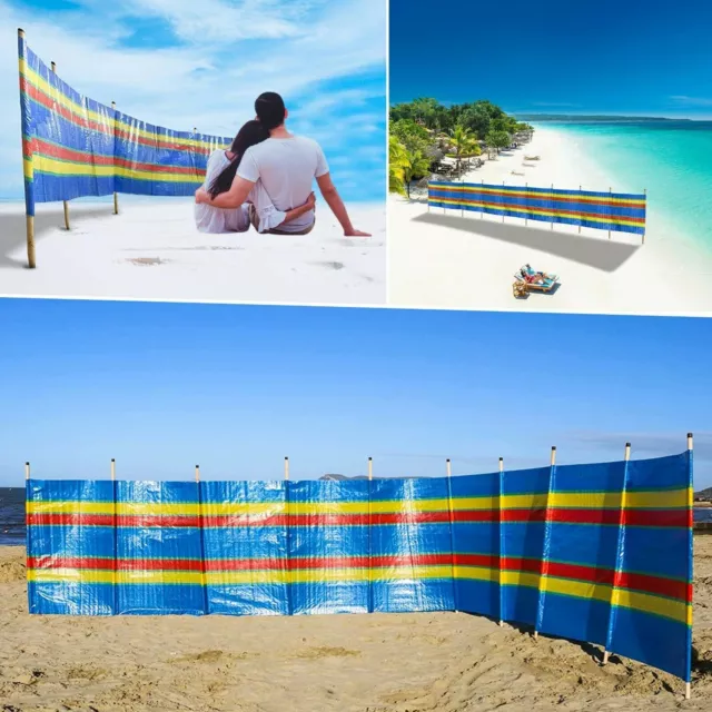 Stöcke Windschutzbrecher Windschutzscheibe Garten Campingzelt Strand Sonnenschirm Urlaub