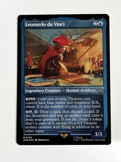 leonardo da vinci mtg card Magic The Gathering - Universes Beyond - Assassin's Creed If the discarded card was an artifact card Leonardo da Vinci