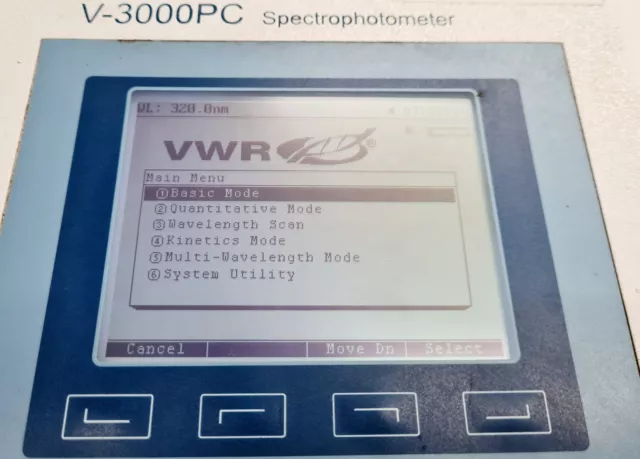 VWR V-3000PC Visible Spectrophotomètre Labo 3