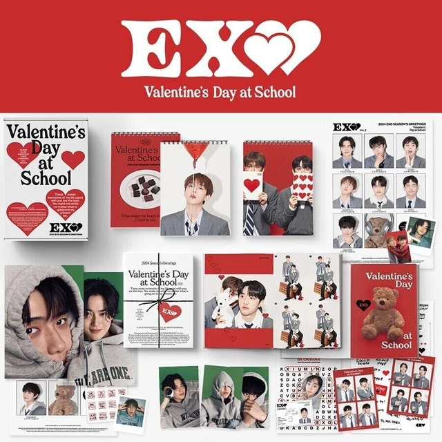 EXO 2024 SEASON’S GREETINGS /Calendar+Diary+Poster+Foto+Karte Set