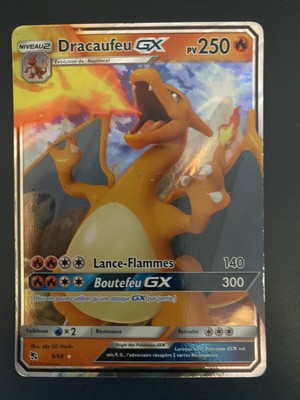 Carte Pokémon Dracaufeu GX 9/68 - S&L Destinées Occultes 