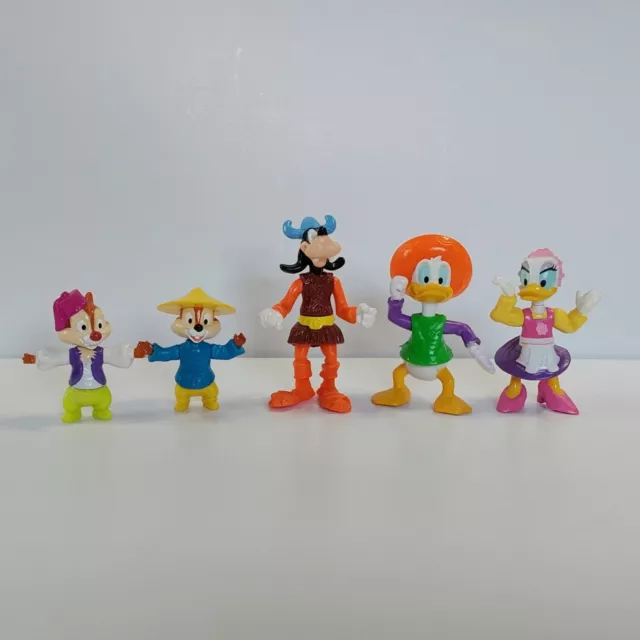 1993 Vintage DISNEY EPCOT CENTER 3.5" PVC Figures Lot Of 5 Goofy Chip 'n' Dale
