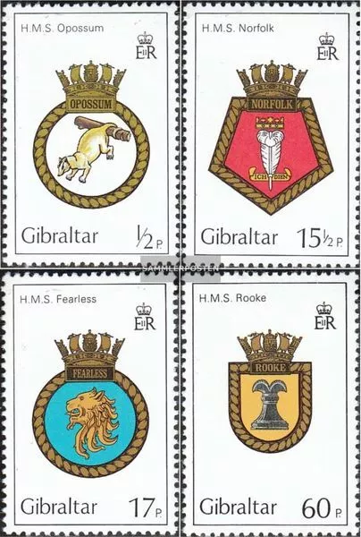 Gibraltar 447-450 (complete.issue.) unmounted mint / never hinged 1982 Ship Cres