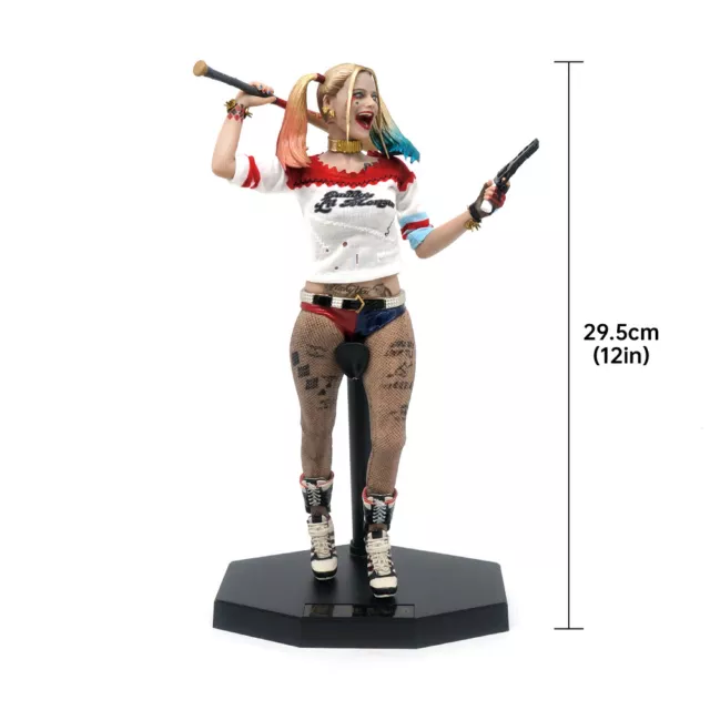 Crazy Toys DC Escuadrón Suicida Harley Quinn ropa real modelo de exhibición de 12 3