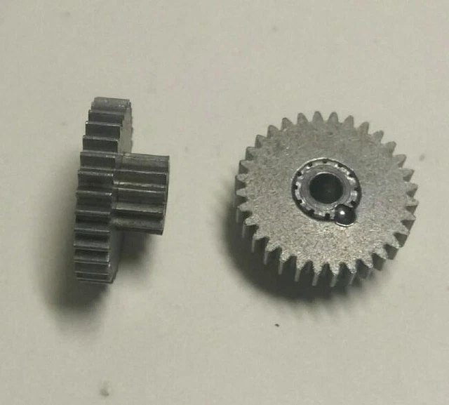 2PCS Hobbing Metal Double Wheel Large Straight 17mm Hole Length 3mm
