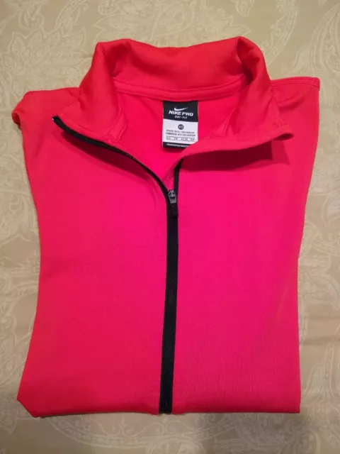 Nike Pro Dri Fit Girl's Youth Long Sleeve 1/2 Zip Up Pullover Size XS