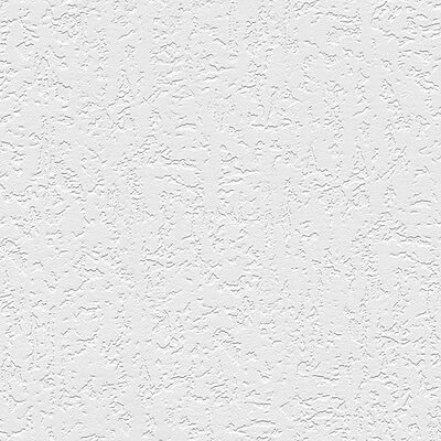 Plaster Raised White Textured Paintable Wallpaper 48903