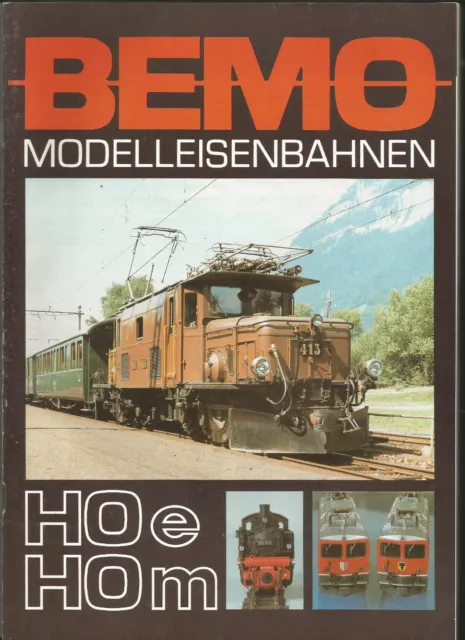 1982 BEMO Modelleisenbahnen Catalogue  HOe & HOm Scale  Stuttgart  Narrow Gauge