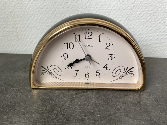 Horloge De Bureau Vintage Enfield J. Gurnett & Sons LTD Bois Marron 29x23 Cm