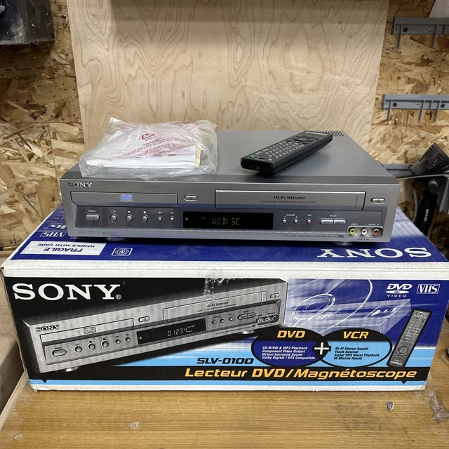 SONY SLVD100 DVD VCR Combo VHS Player & Recorder & Original Box Remote