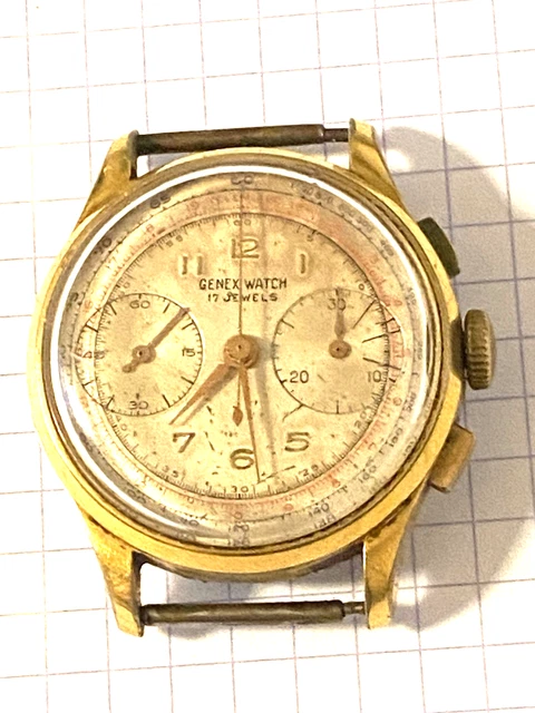 CHRNOGRAPHE SUISSE GENEX WATCH années 50 LEONIDAS 2182 EUR 390,00 ...