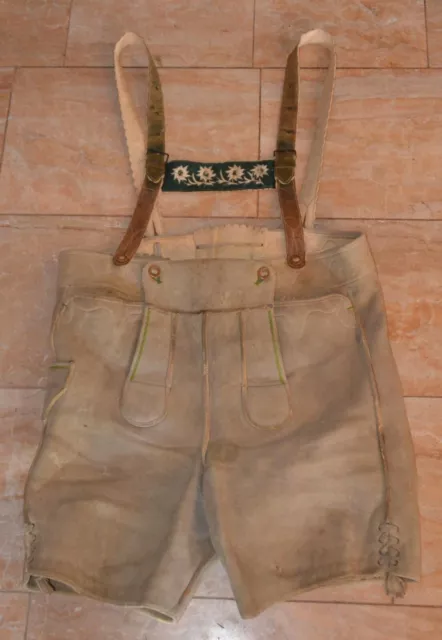 Trachtenlederhose mit Latz und Träger Gr.52-54