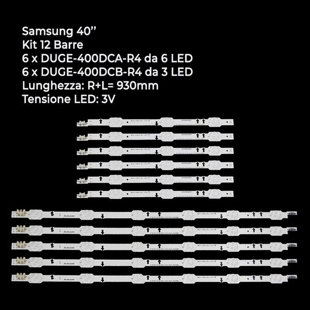 KIT 12 BARRES Strip Tv Led Lg 65Uj63-Uhd-A / B / C / D 65Uj5500
