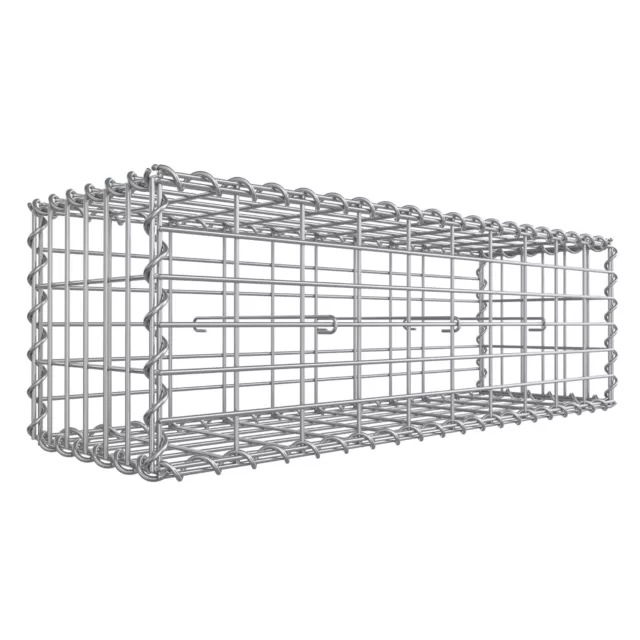 Gabion Stone Basket Gabion Basket Galvanised Steel 100 x 30 x 30 cm GGB133