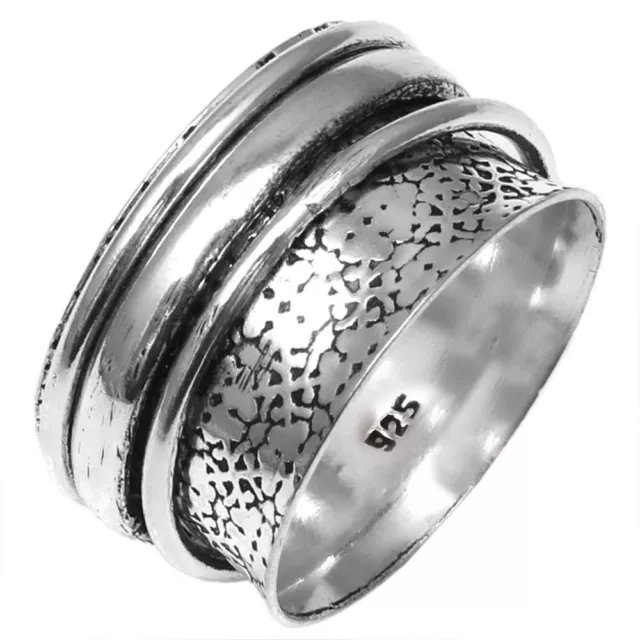 MEDITATION RINGS,ANXIETY RINGS Gemstone Unisex 925 Silver Jewelry Rings ...