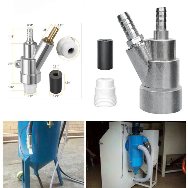 Sandblasting Gun With Boron Carbide Nozzle – 10mm Inner Diameter, Portable Sand Blaster Kit