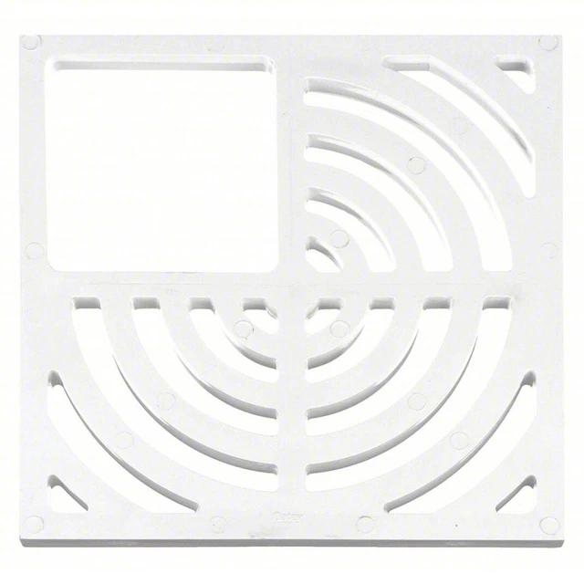 NEW - OATEY -PVC -FLOOR/SINK TOP GRATE **WHITE**  9-3/16" Long  x 9-3/16" Wide