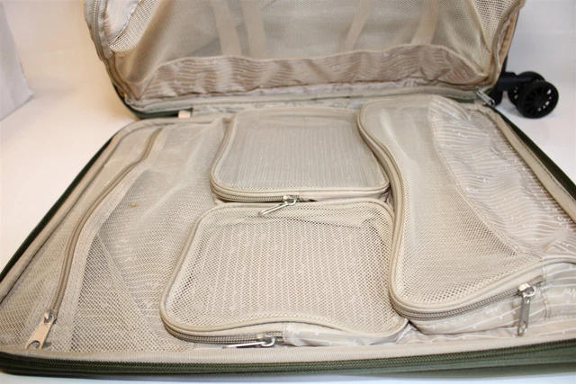 Samantha Brown Olive Geo Camo 2PC Set Carry On / Tote NEW Luggage S7655-35-2PC 20