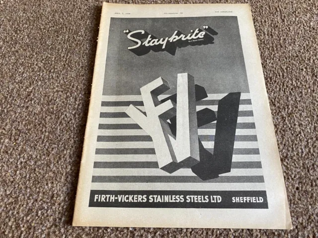 Fabk2 Advert 11X8 Firth - Vickers Stainless Steels Ltd Sheffield - Staybrite