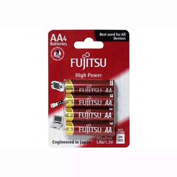 Fujitsu 4 X AA High Power alkaline battery