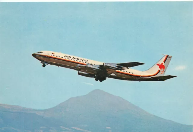 Air Niugini (Papua New Guinea) Boeing 707 Jet Airplane - Airline Issue Postcard