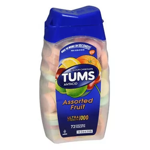 TUMS Ultra 1000 Assorti Fruit 72 Tablettes Par TUMS