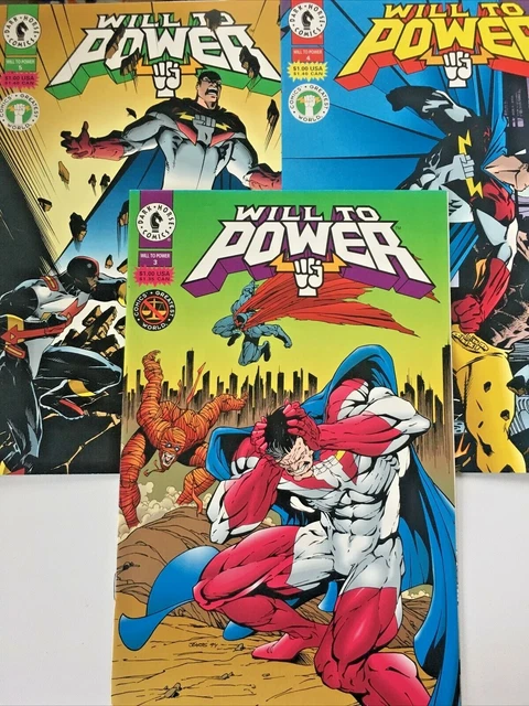 Will To Power. No's 3-5 (3 Issue Lot). Dark Horse Comics. Vintage 1994.