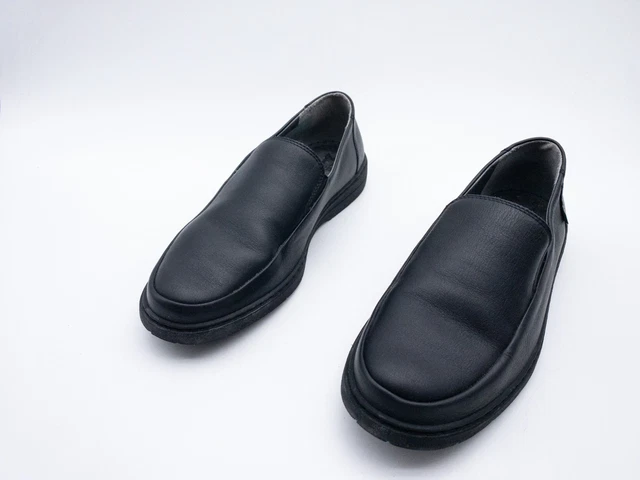 Mocassins Mephisto Homme En Cuir Noir - Taille 10 UK / 44.5 EU / 10.5 US, Occasion Très Bon état