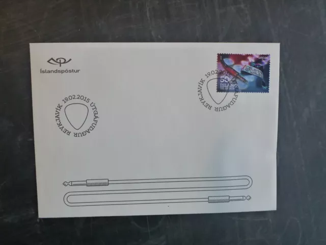 2015 Iceland Culture The Airwaves Issue Fdc First Day Cover