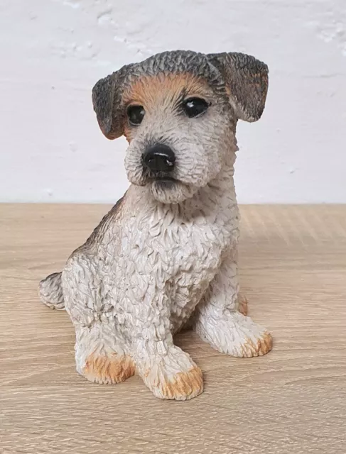 Schöne Deko Figur Hund Jack Russell Terrier Vintage