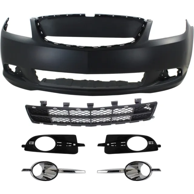 Bumper Cover and Grille Kit For 2010 Buick Allure 2010-13 LaCrosse Front Primed