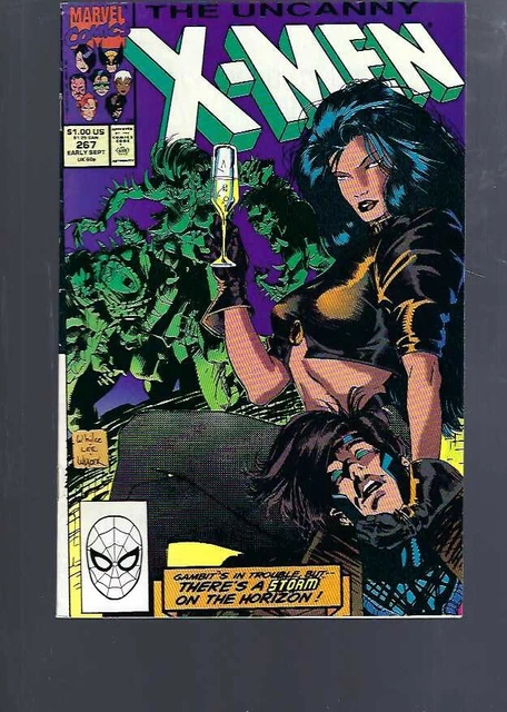 Uncanny  X Men  267 - 2Nd Gambit - Jim Lee Art -  1963 Series - Marvel Comics