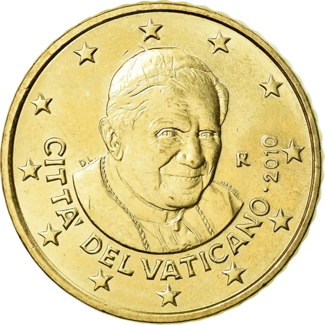 [#774868] Cité du Vatican, 50 Euro Cent, 2010, SUP, Laiton, KM:387