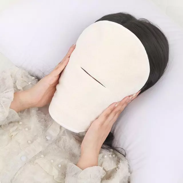 NEW Reusable Face Towel Mask Spa Facial Steamer Towel Cold Hot Compress✨k 2