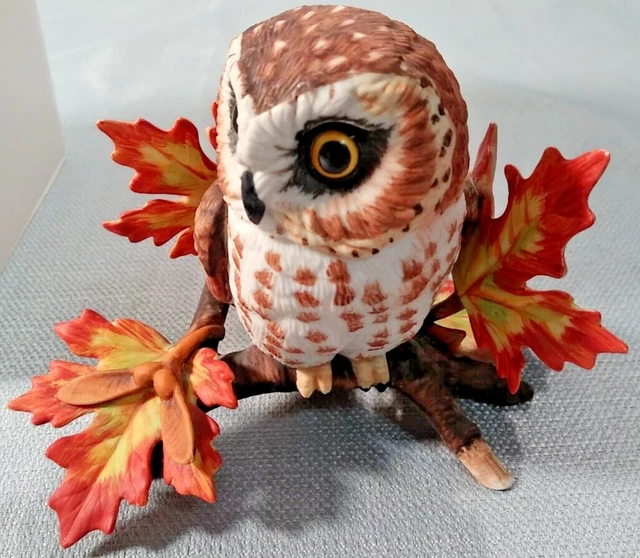 Lenox Saw Whet Owl Garden Bird Collection Fine Porcelain Figure Certificate Box
