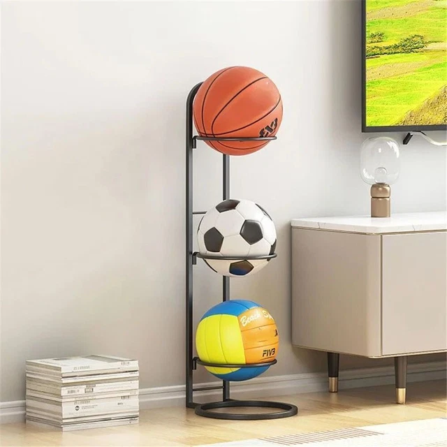 White Ball Storage Basket Carbon Steel Ball Placed Rack  Kindergarten