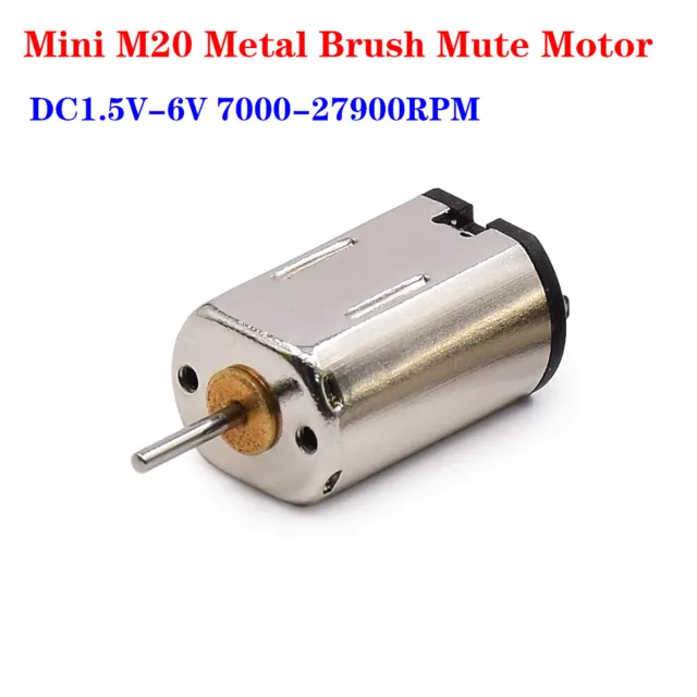 Micro FF-M20 DC 1.5V-6V 32000RPM High Speed Mini Mute 8mm*10mm Motor Toy Model
