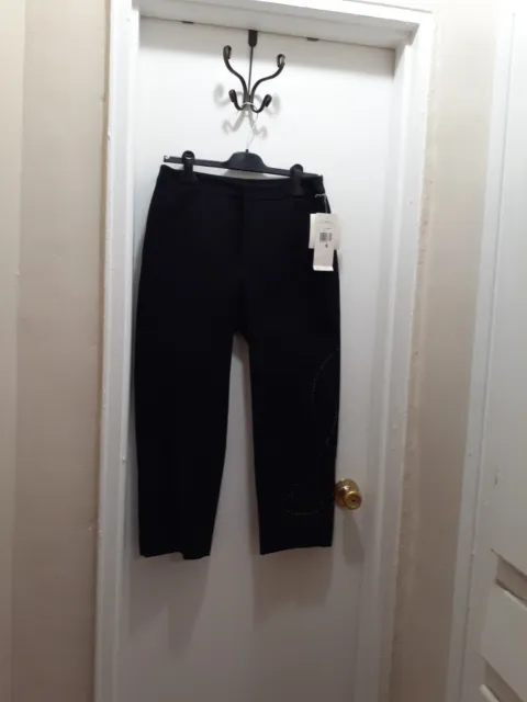 Womyn Made in USA Womens Stretch Mid-Rise Straight Leg Ankle Pants  Size 8