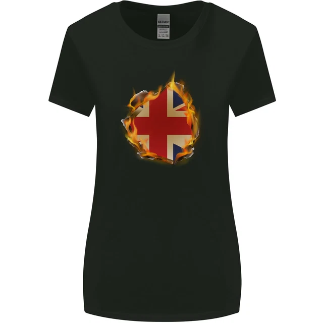 T-Shirt Homme Gildan 5000 - Drapeau Union Jack Grande-Bretagne Délavé - 100% Coton - Toutes Tailles - Neuf Sans étiquettes