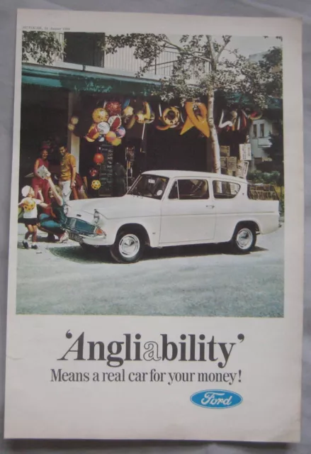 1966 Ford Anglia Original advert No.1