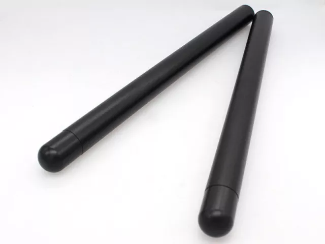 2x  Noir universel MOTO 7/8" 22mm demi guidon taillé masse Clip On Handle Tubes