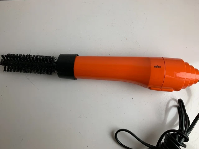 Ancien Sèche-cheveux KRUPS Orange Vintage Rétro - 800W, 2 Vitesses - Occasion Fonctionnel