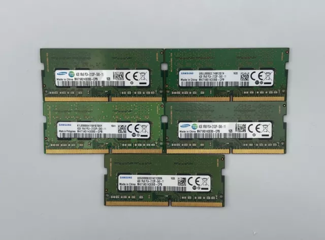 Lot Of 5 Samsung 4Gb M471A5143Eb0-Cpb Ddr4 1Rx8 Pc4-2133P  Memory Ram Free Ship