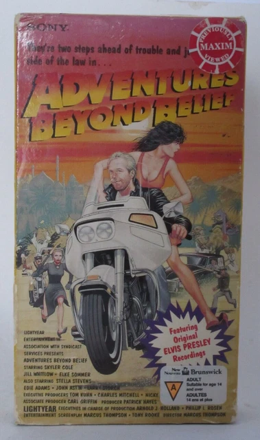 1988 Vintage VHS Tape Adventures Beyond Belief Elke Sommer Used