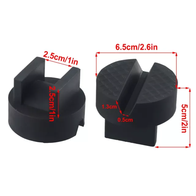 Axle Support Block 2Pcs 3 Ton Black Frame Handle Rubber Split Pinch 2