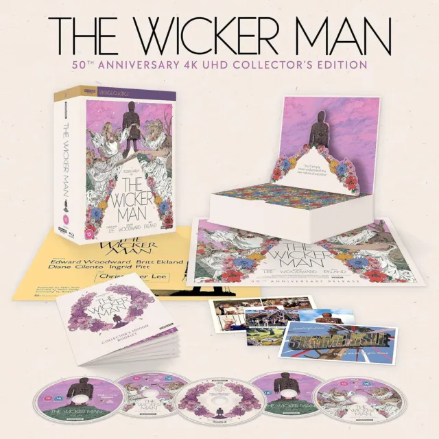 The Wicker Man 4K Ultra HD + Blu-ray RB 50th Anniversary Collector's Edition New